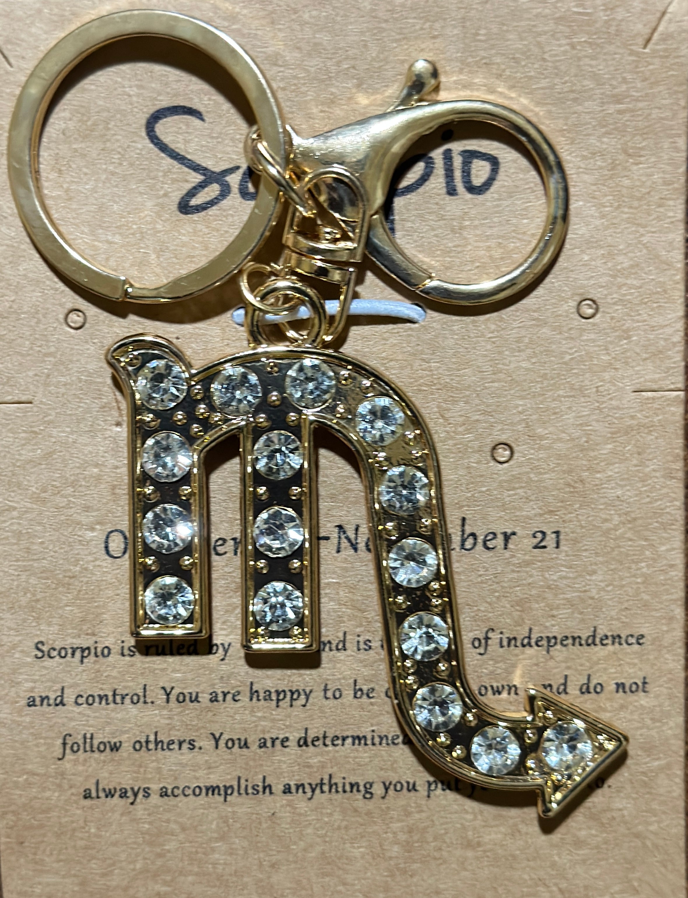 Scorpio keychain/bagcharm