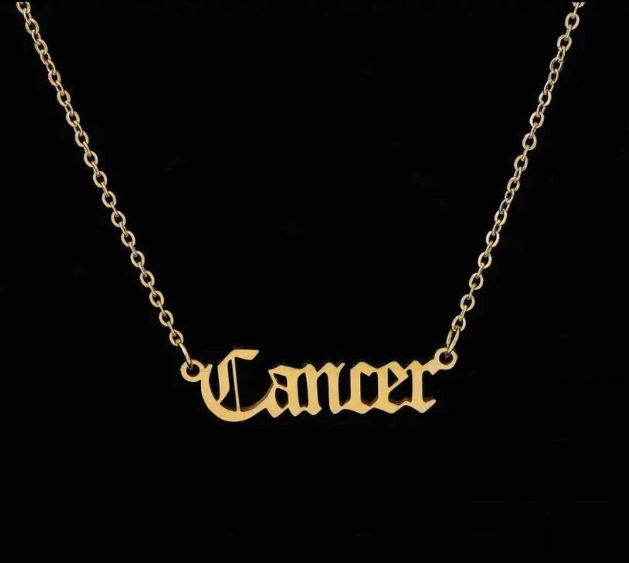 Cancer zodiac necklace