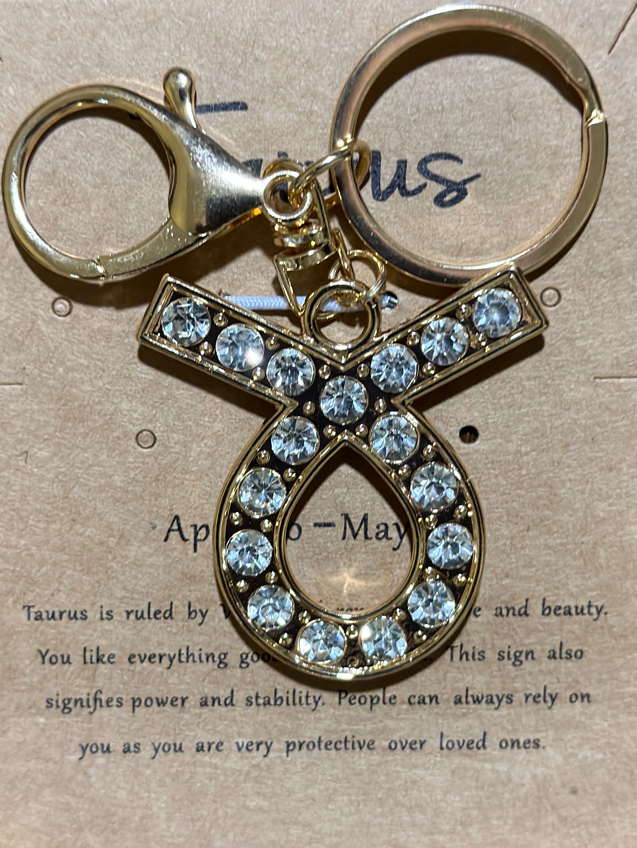 Taurus keychain/bag charm